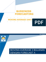 Bussiness Forecasting: Moving Average Dan Procast