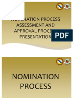 Nomination Process Assessment and Approval Process Presentation