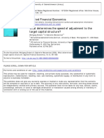 2006_Drobetz & Wanzenried_What Determines the Speed of Adjustment to the Target Capital Structure