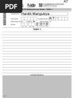 IELTS Writing Task 1 Answer Sheet | PDF | International English ...