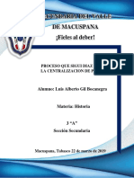 Proceso Que Sigui Diaz Para La Centralizacion de Poder