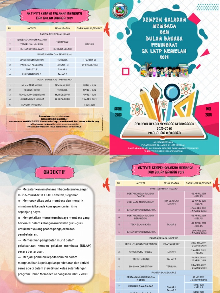 Kempen Galakan Membaca Dan Bulan Bahasa 2019  PDF
