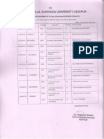 5295 - Time Table of M.com Priveous (Regular, Ex & NC)