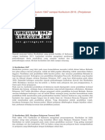 Perkembangan Kurikulum 1947 Sampai Kurikulum 2013