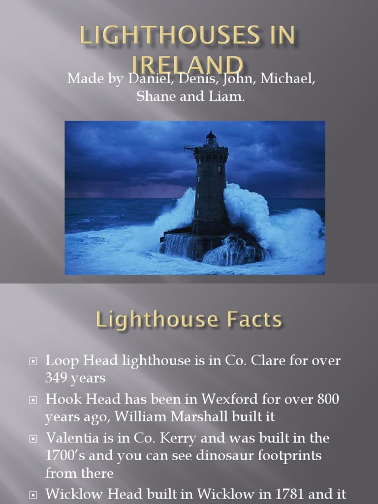 Overview of Irish Lighthouses and Safety | PDF | Ireland | Lighthouse