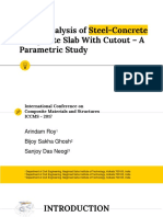 Static Analysis of Steel-Concrete Composite Slab With Cutout - A Parametric Study