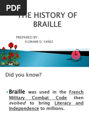 History of Braille 