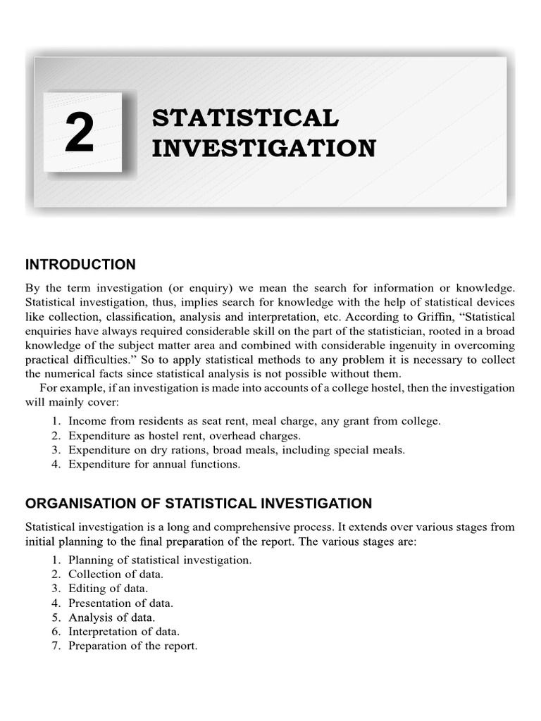 Statistical Investigation Process Explained | PDF | Sampling ...