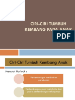 Ciri-Ciri Tumbuh Kembang Pada Anak