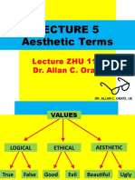 Aesthetic Terms Lecture