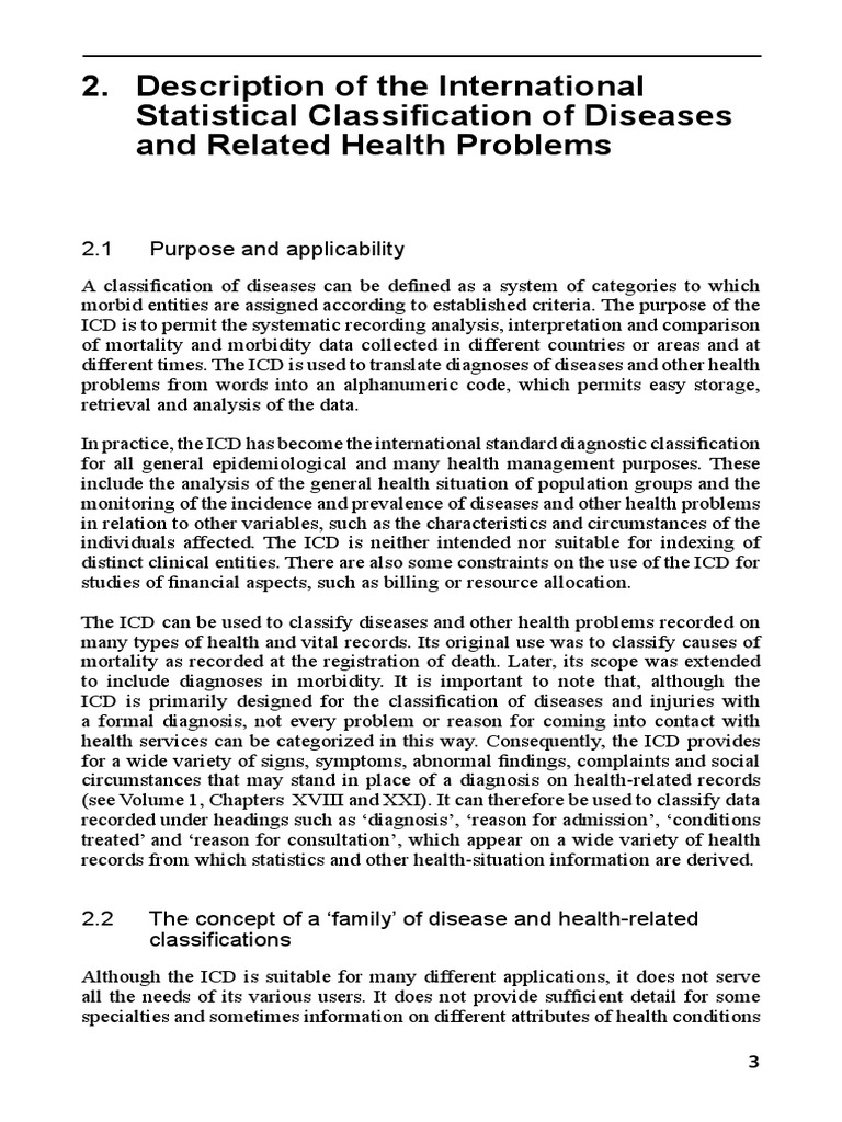 WHO Family of International Classifications | PDF | International ...