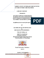 Brake Drum Energy Recovery Mechanism Project