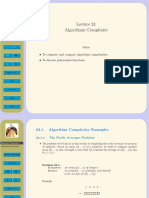Algorithmic Complexity: Aims: - To Compute and Compare Algorithm Complexities - To Discuss Polynomial Functions