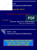 MATH - 204 Advanced Engineering Mathematics: Lesson No. 10 & 11
