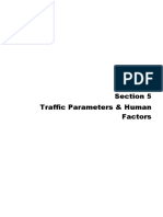 Section 5 Traffic Parameters & Human Factors