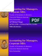 Accounting For Managers.: Corporate MBA