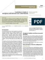 Invasive Mechanical Ventilation in Adults in Emergency and Intensive Care: A Brief Review