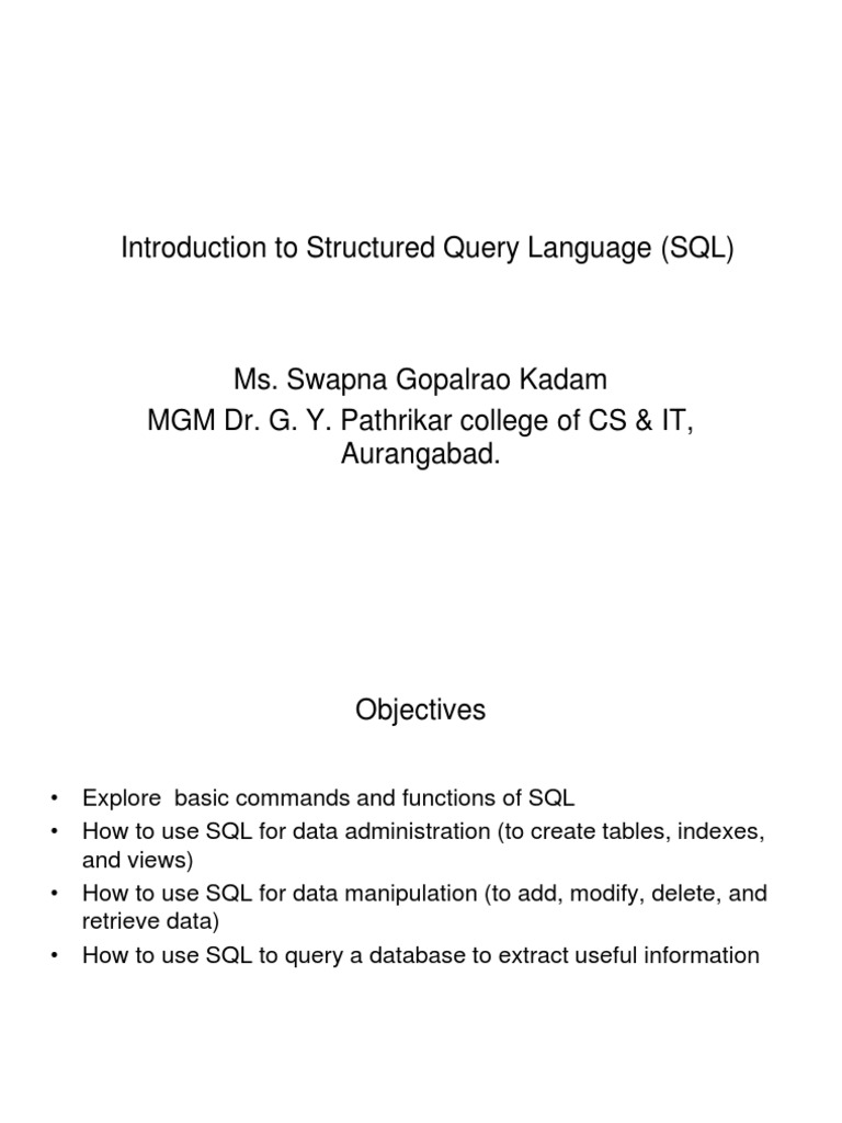 SQL Basics for Beginners | PDF | Sql | Database Index