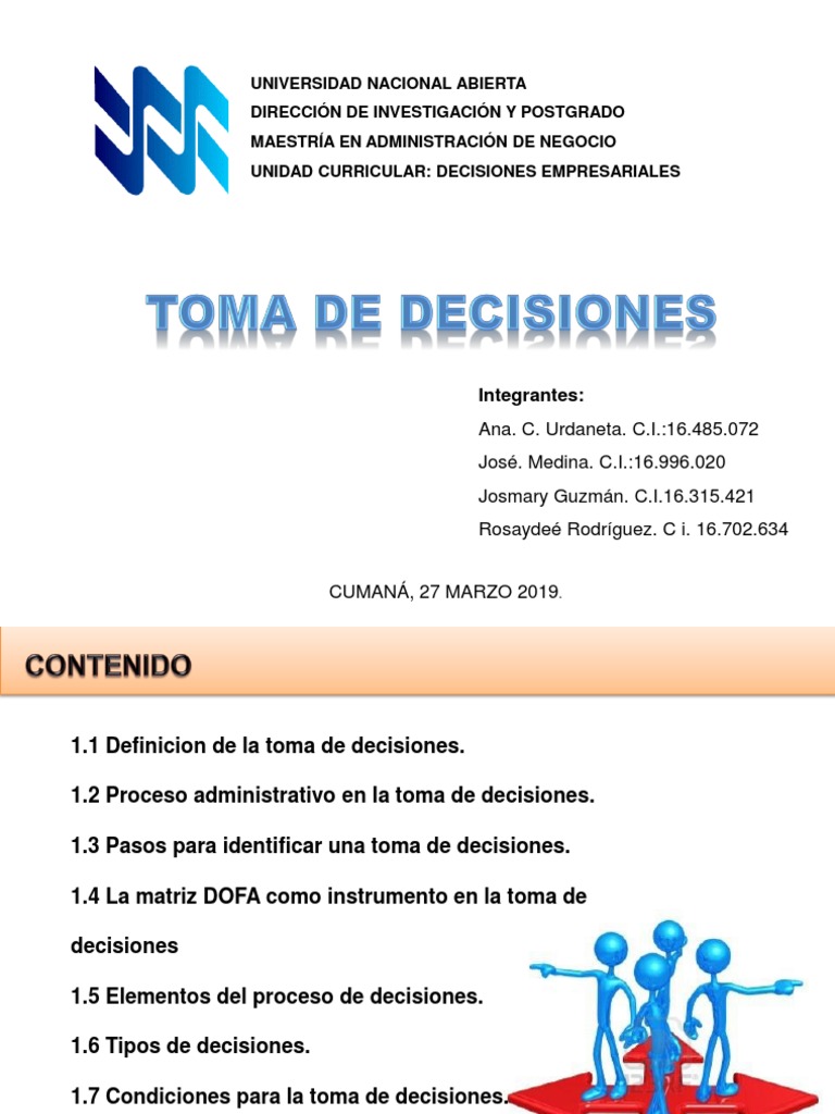Decisiones Empresariales | PDF | Toma de decisiones | Ciencia cognitiva