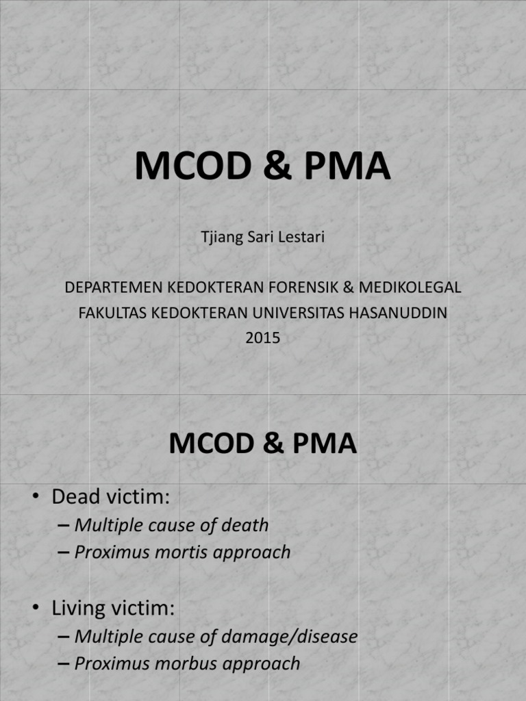 MCOD & PMA New (TJ) | PDF