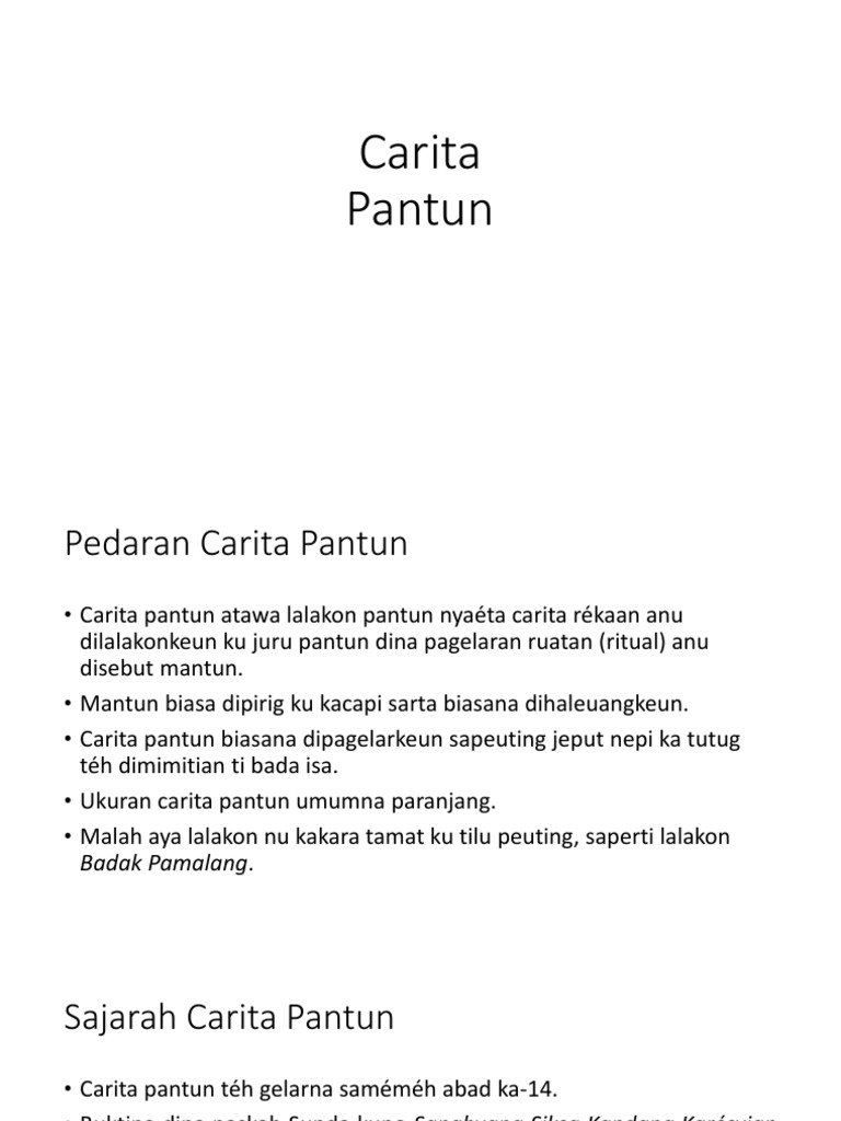 Carita Pantun