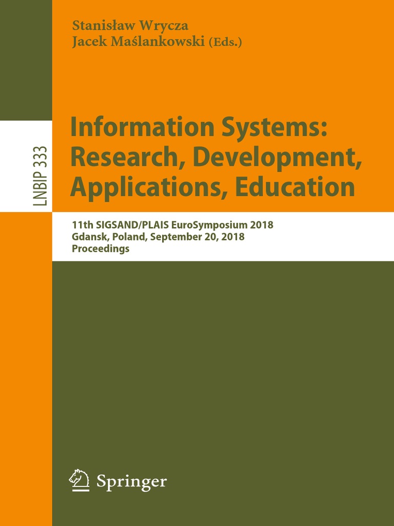 Information Systems Research Development Applications Education