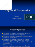 Regional Economics: Sedef Akgüngör