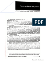 LA CONVERSIÓN DEL ACTO JURÍDICO - Mario Castillo Freyre PDF