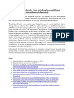 Implementing Policies For Clean Air in Bangladesh and Planned Industrialization in Bangladesh