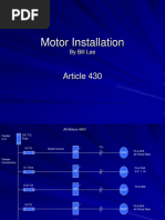 Motor Installation: Article 430