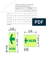 Tabla C1 - Formatos de Las Señales Y Carteles Segun La Distancia Maxima de Visualizacion