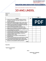 DRRM Checklist For Survey