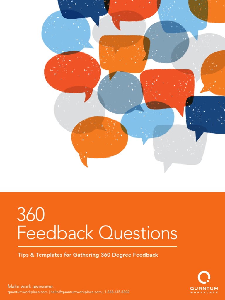 360 Feedback Questions Tips & Templates for Gathering 360 Degree