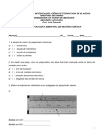 1 Avaliação de Mecânica Aplicada-1 Bimestre de 2016