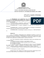 Res 25 - 2015 - Consup - Dispõe Sobre As Atividades Complementares Nos Cursos de Graduação Da UFCA