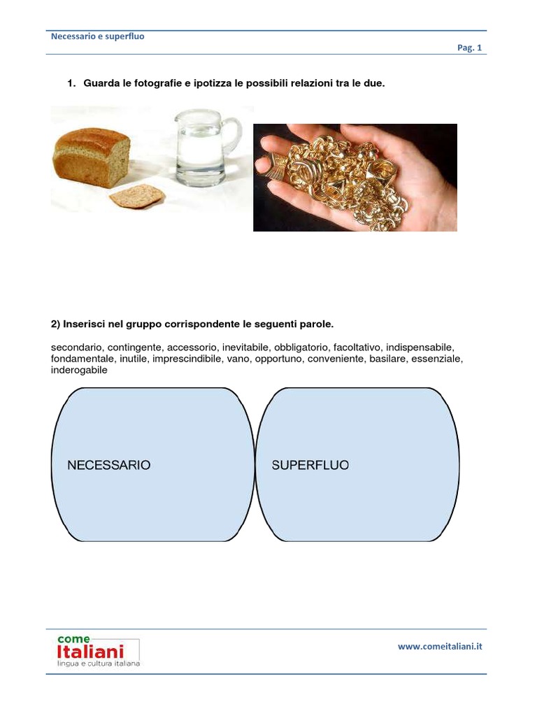 CI Necessario e Superfluo PDF | PDF