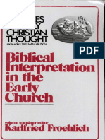 K, Froehlich, Bibical Interpretation