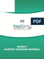 KaziKidz - Health and Hygiene and Nutrition - Grade 3 PDF