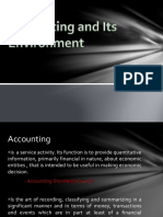 Accounting and Its Environment