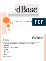 Pertemuan 4 - Pengenalan & Instalasi Dbase PDF