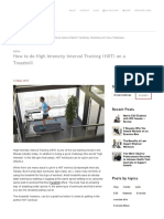 How To Do High Intensity Interval Training (HIIT) On A Treadmill - Johnson Health Tech Australia - Blog PDF