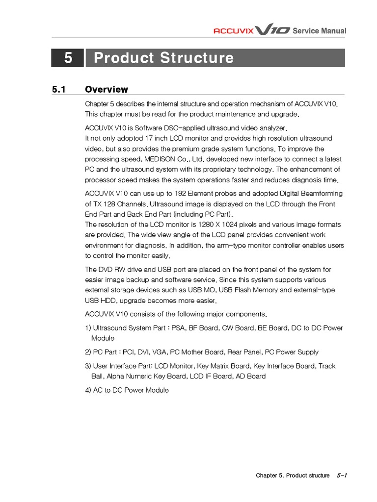 Chapter 5. Product Structure | PDF | Computer Monitor | Digital Signal ...
