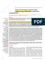 17.1 Colonic Stenting Versus Emergency Surgery for Acute Left-sided Malignant Colonic Obstruction a Multicentre Randomised Trial