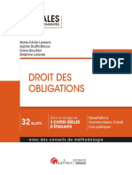 Partiels Blancs Semestre 2, 2019 - Droit Des Obligations - Annales D'examen