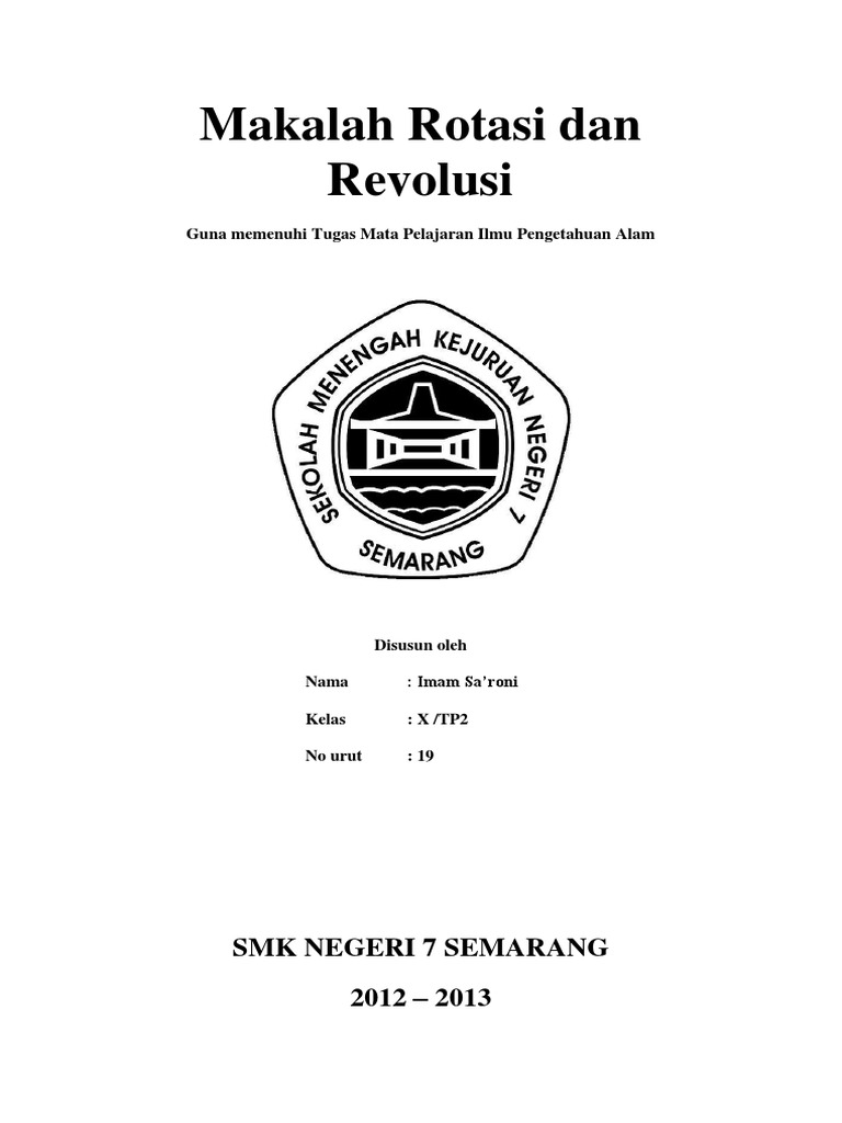 125741870 Makalah Rotasi Dan Revolusi Docx