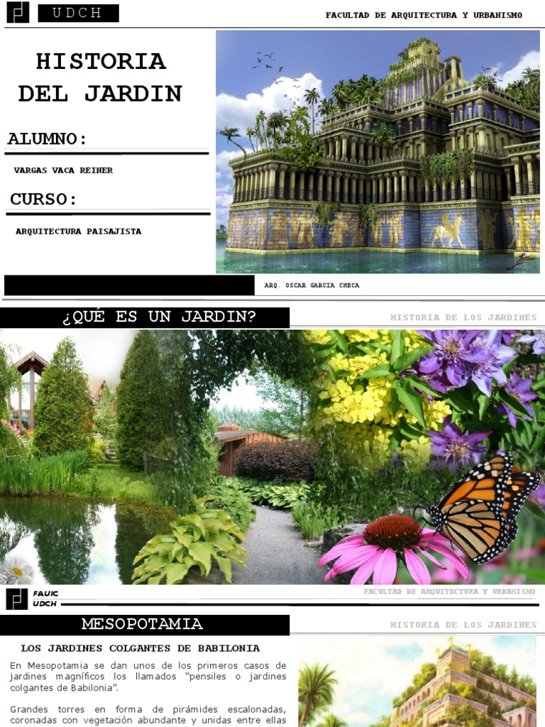 Historia de los Jardines Antiguos | PDF | Jardines | templo