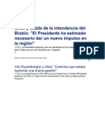 Ulloa y Salida de La Intendencia Del Biobío PDF