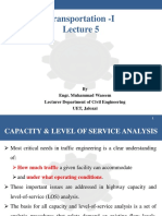 Transportation Lecture - Level of Service and Capacity Analysis
