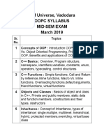 Syllabus For Mid-Sem Exam