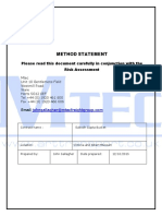 METHOD FOR GUPTA SCULPTURE INSTALLATION